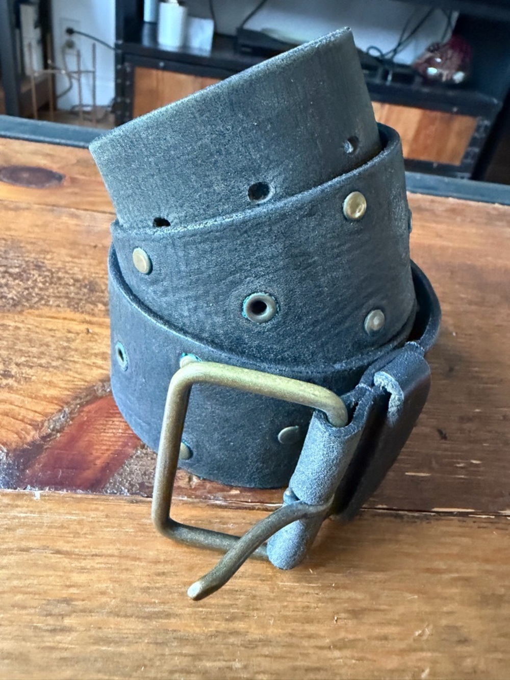 90s GAP Leather Belt with Rivets